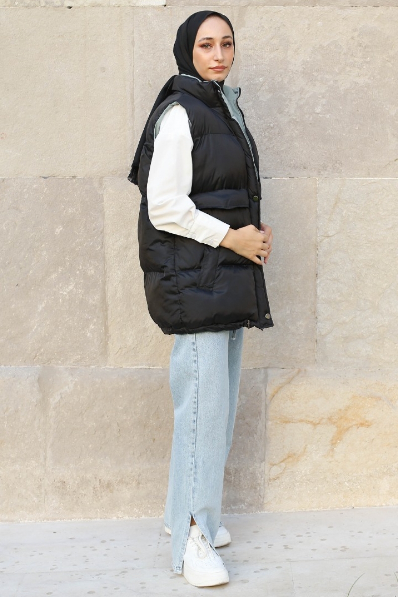 Orana Siyah Şişme Yelek