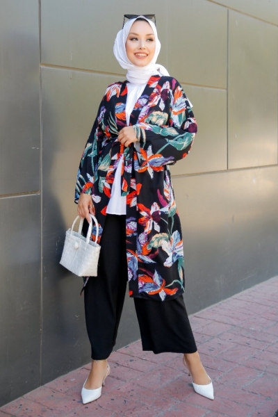 Orbit Siyah Kimono