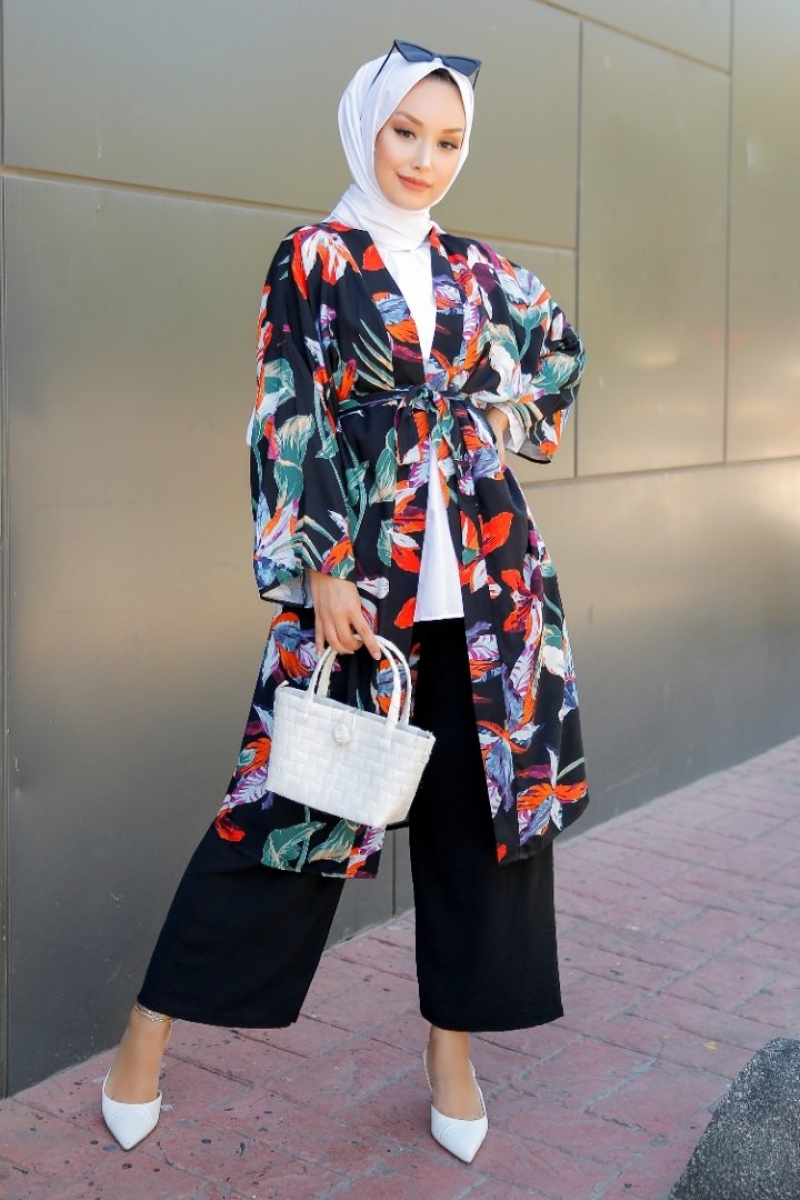 Orbit Siyah Kimono