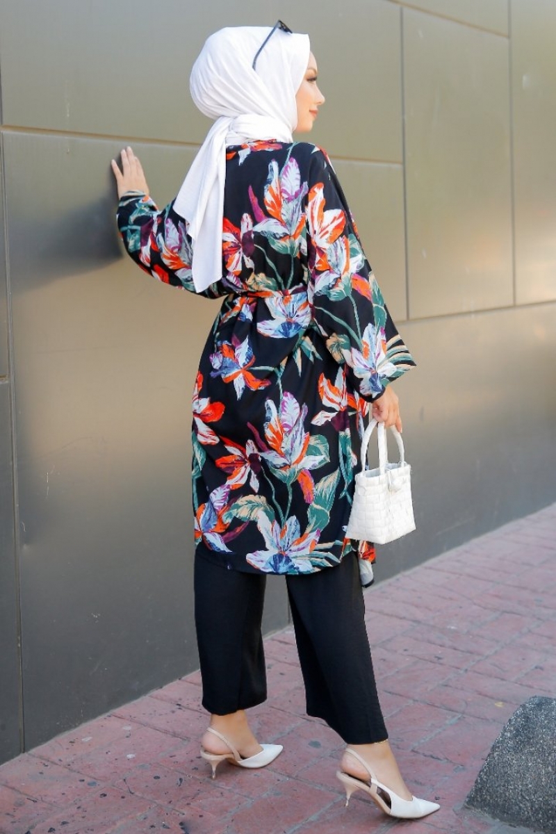 Orbit Siyah Kimono