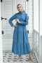 Orea Mavi Kot Elbise