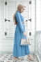 Orea Mavi Kot Elbise