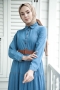 Orea Mavi Kot Elbise