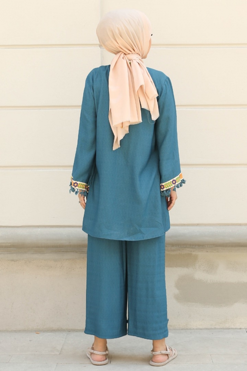 Orsina Petrol Kimona Takım