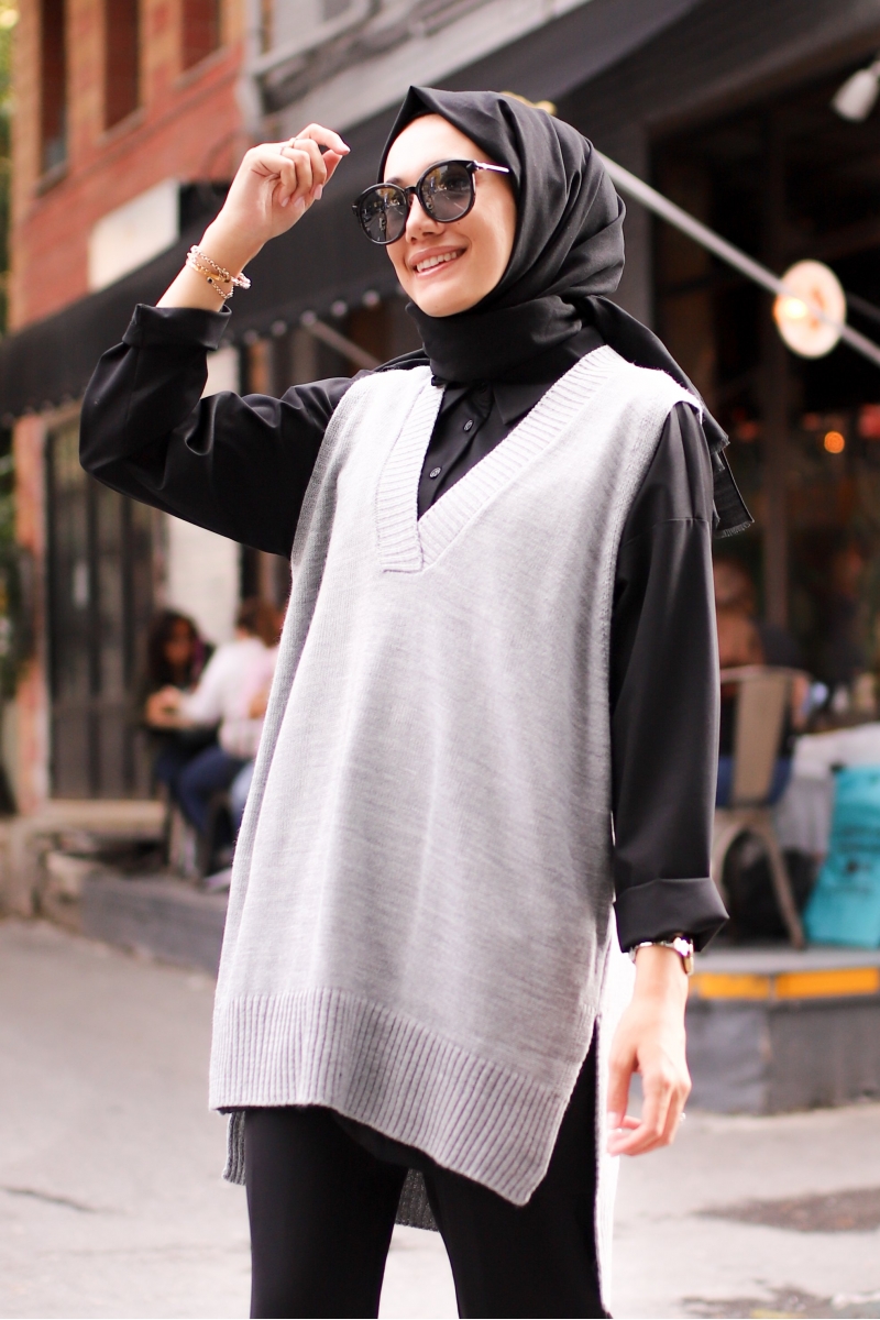 Osaka İkili Gri Kombin