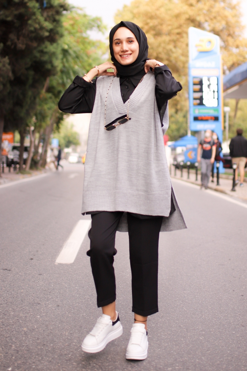 Osaka İkili Gri Kombin