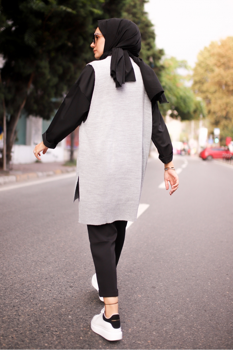 Osaka İkili Gri Kombin