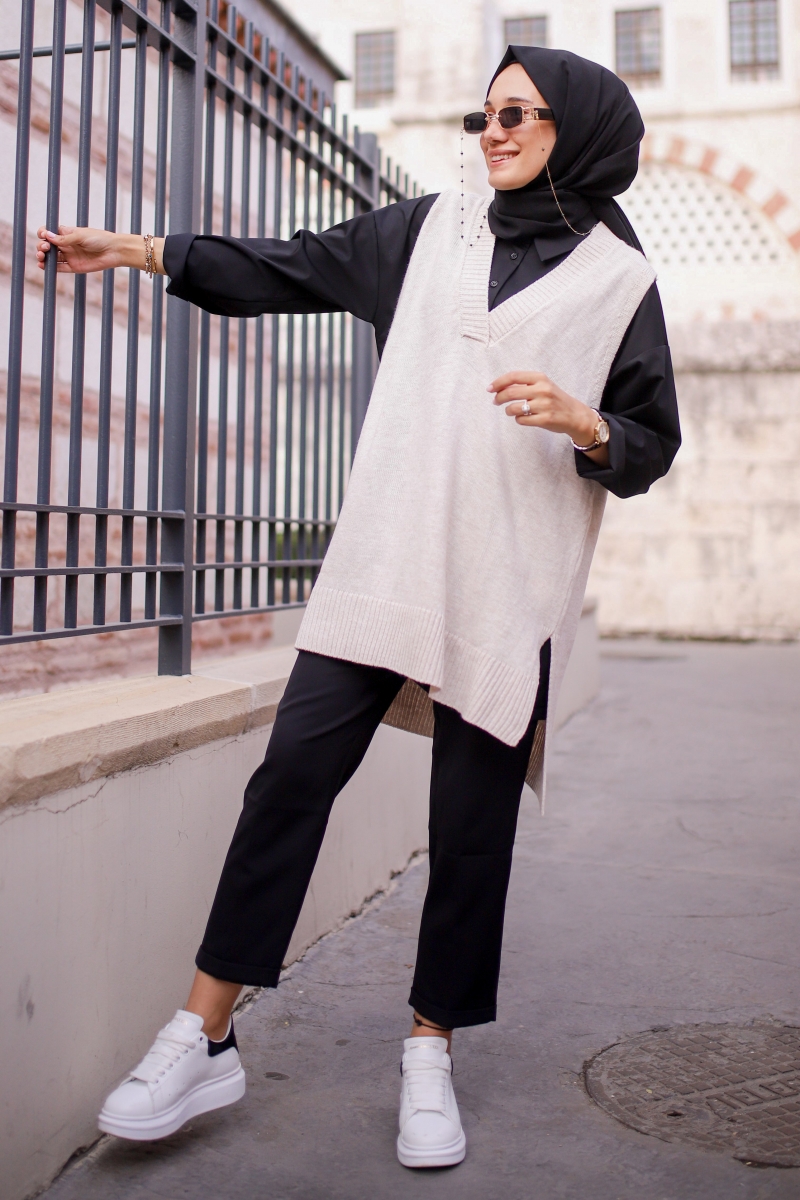 Osaka İkili Ekru Kombin