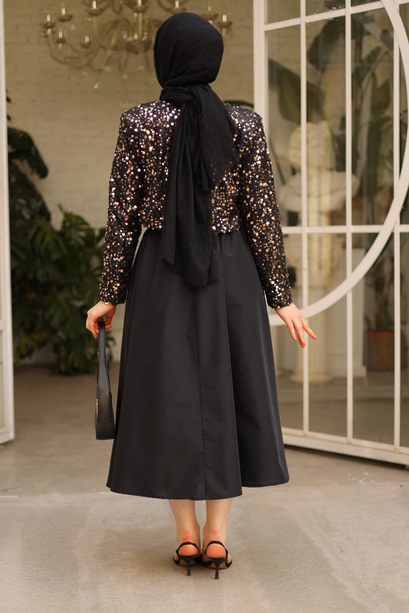 Oys Gold Payetli Ceket