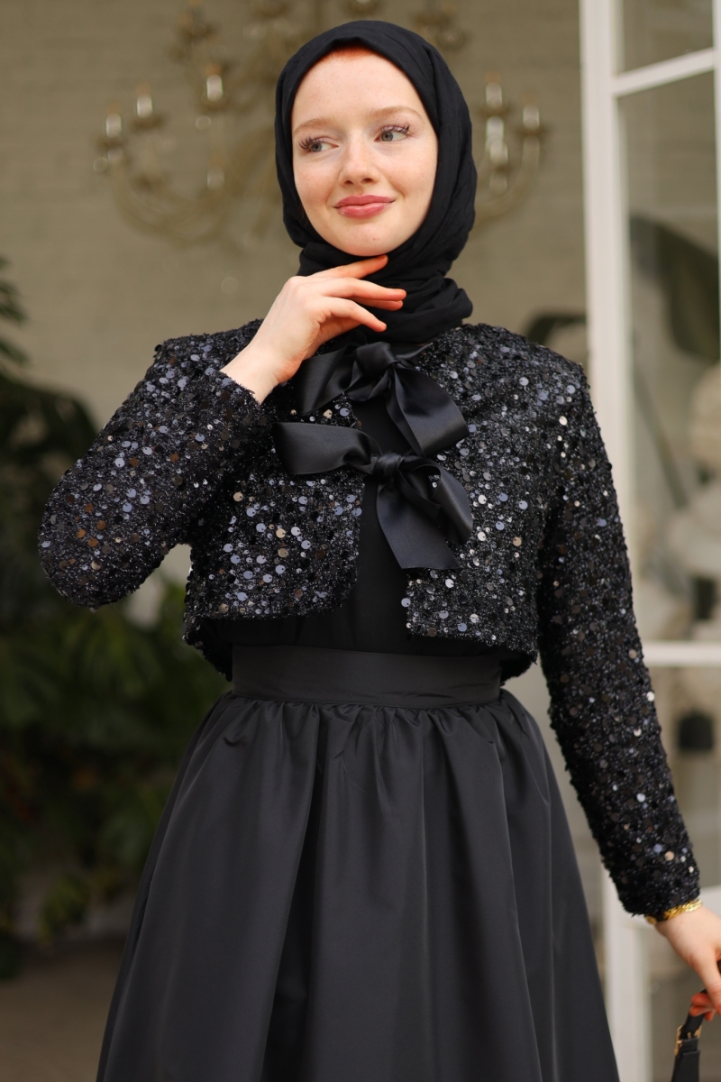 Oys Siyah Ceket Etek Takım