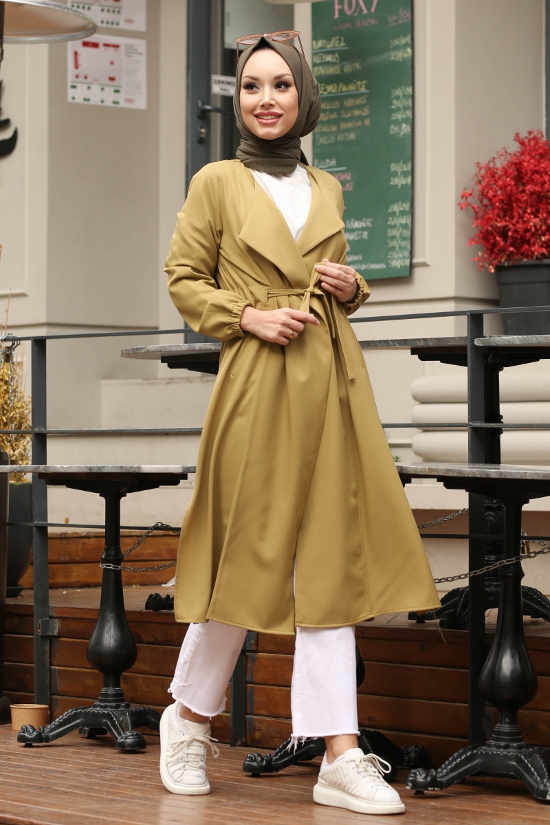 Pamela Yağ Yeşili Trenç