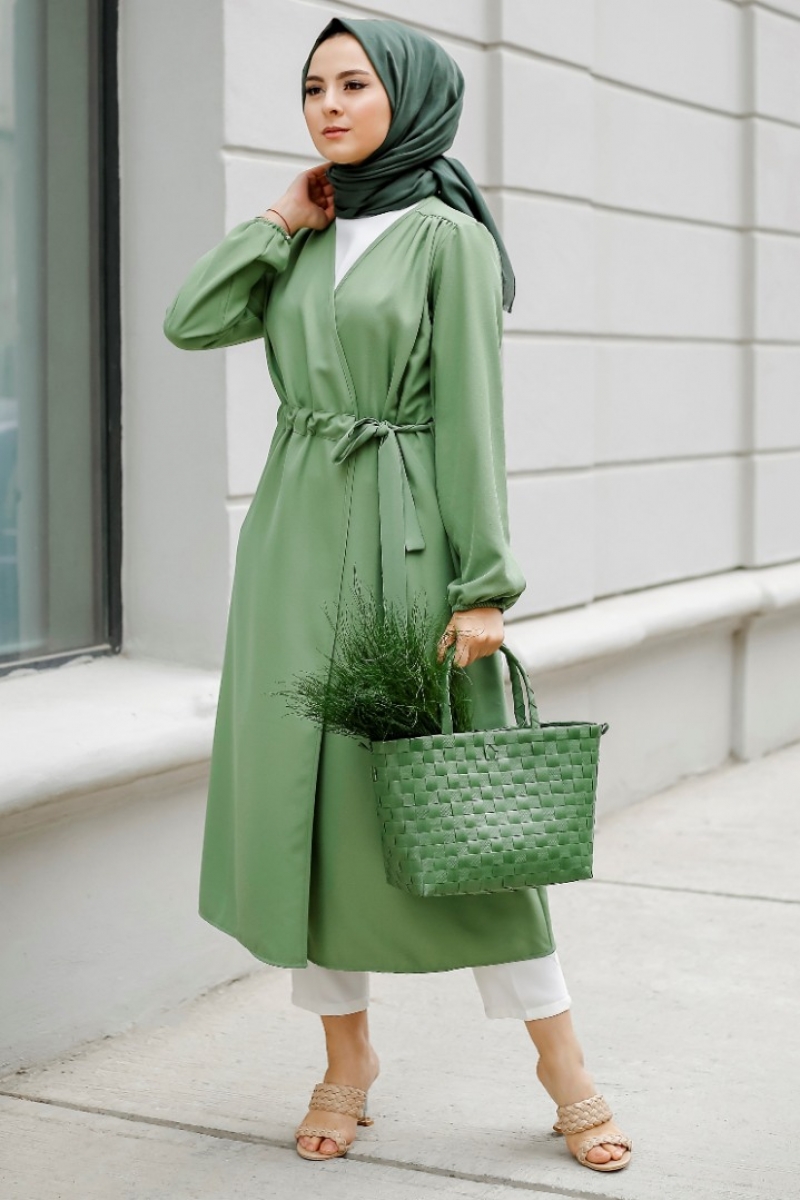 Paula Mint Yeşil Trenç