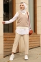 Pelin Ekru Pantolon