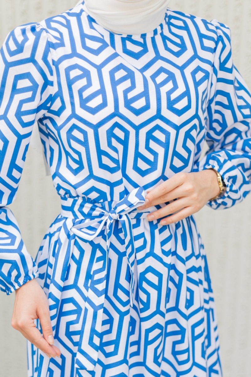 Perme Saks Mavisi Elbise