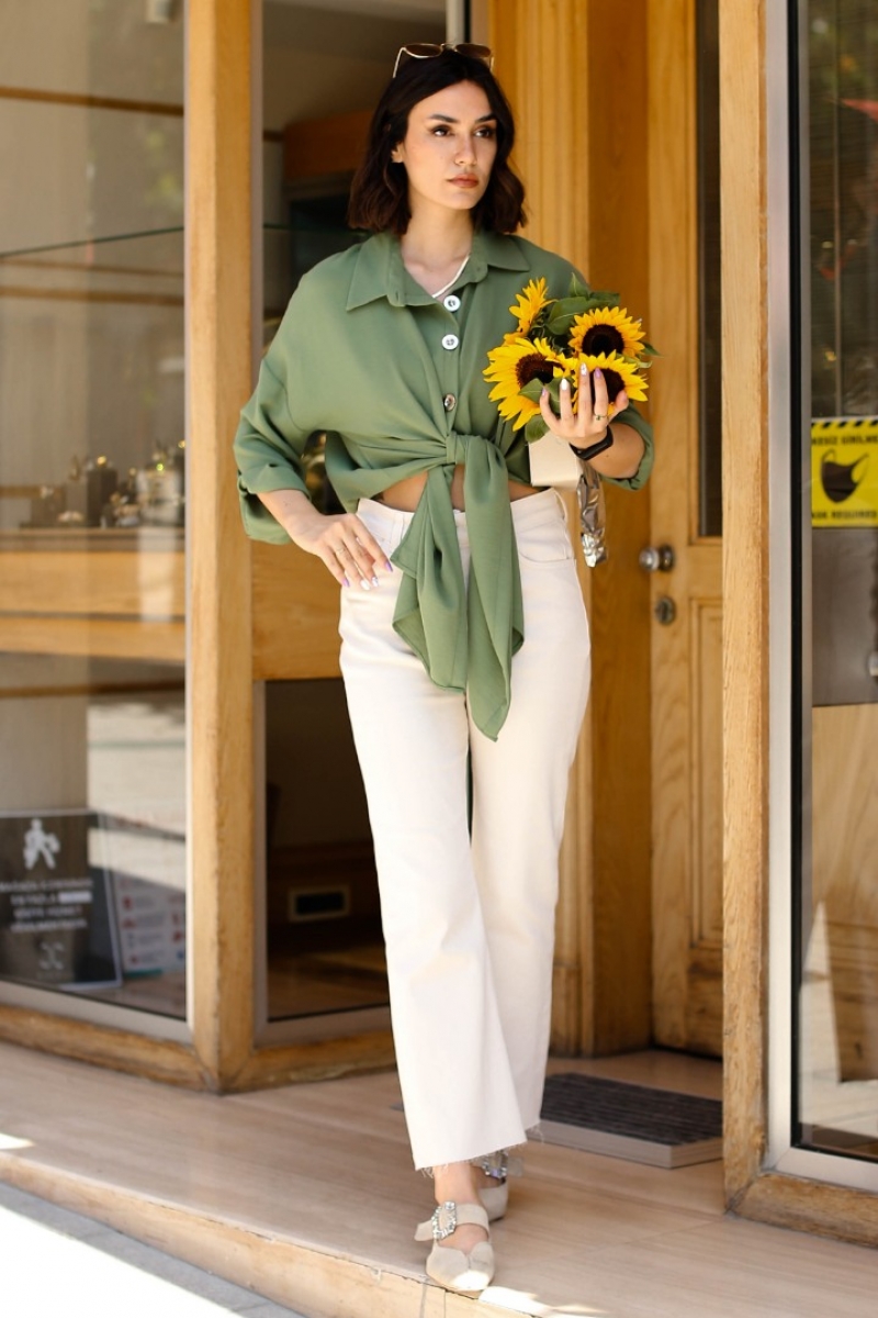 Perros Ekru Pantolon