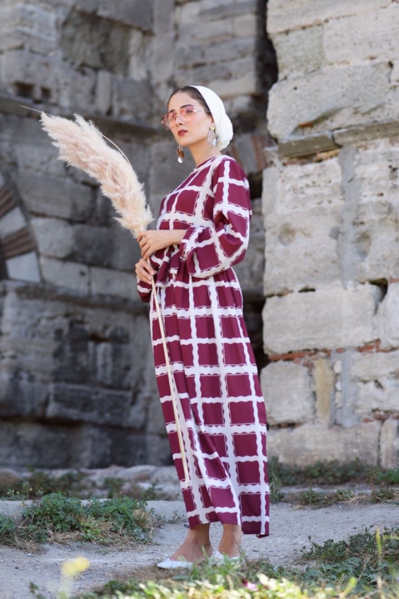 Mürdüm Pety Elbise