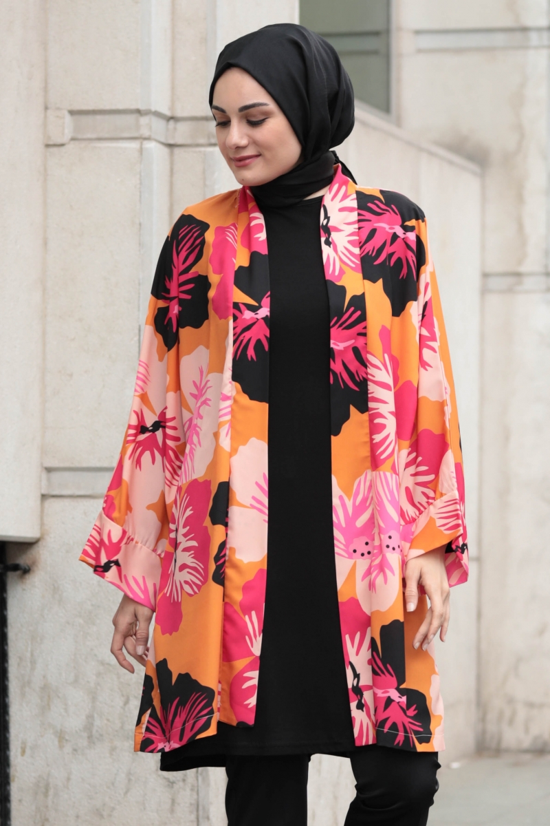 Piera Turuncu Kimono