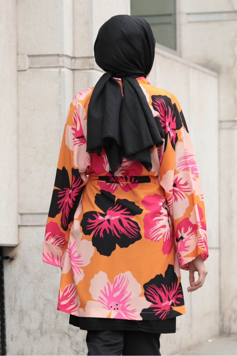 Piera Turuncu Kimono