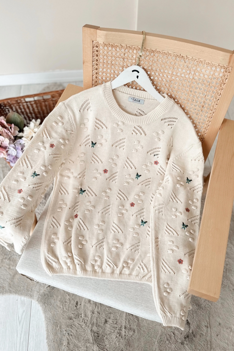 Pimenova Ekru Triko Kazak