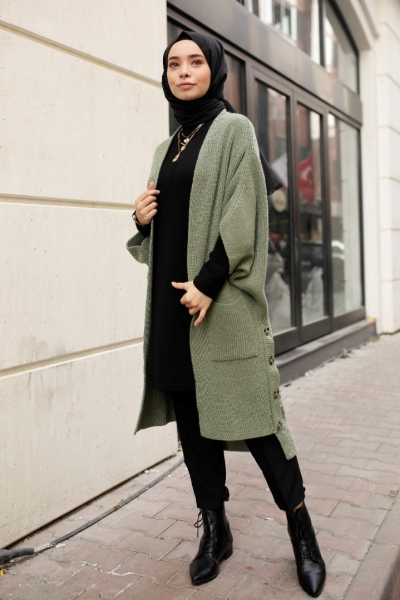 Pita Haki Triko Yelek