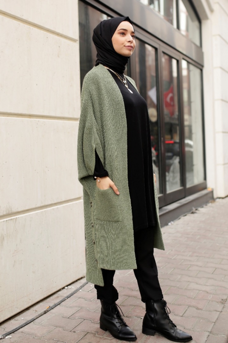 Pita Haki Triko Yelek