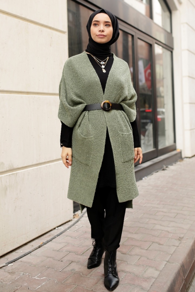 Pita Haki Triko Yelek