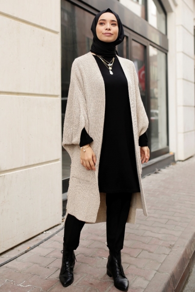 Pita Bej Triko Yelek