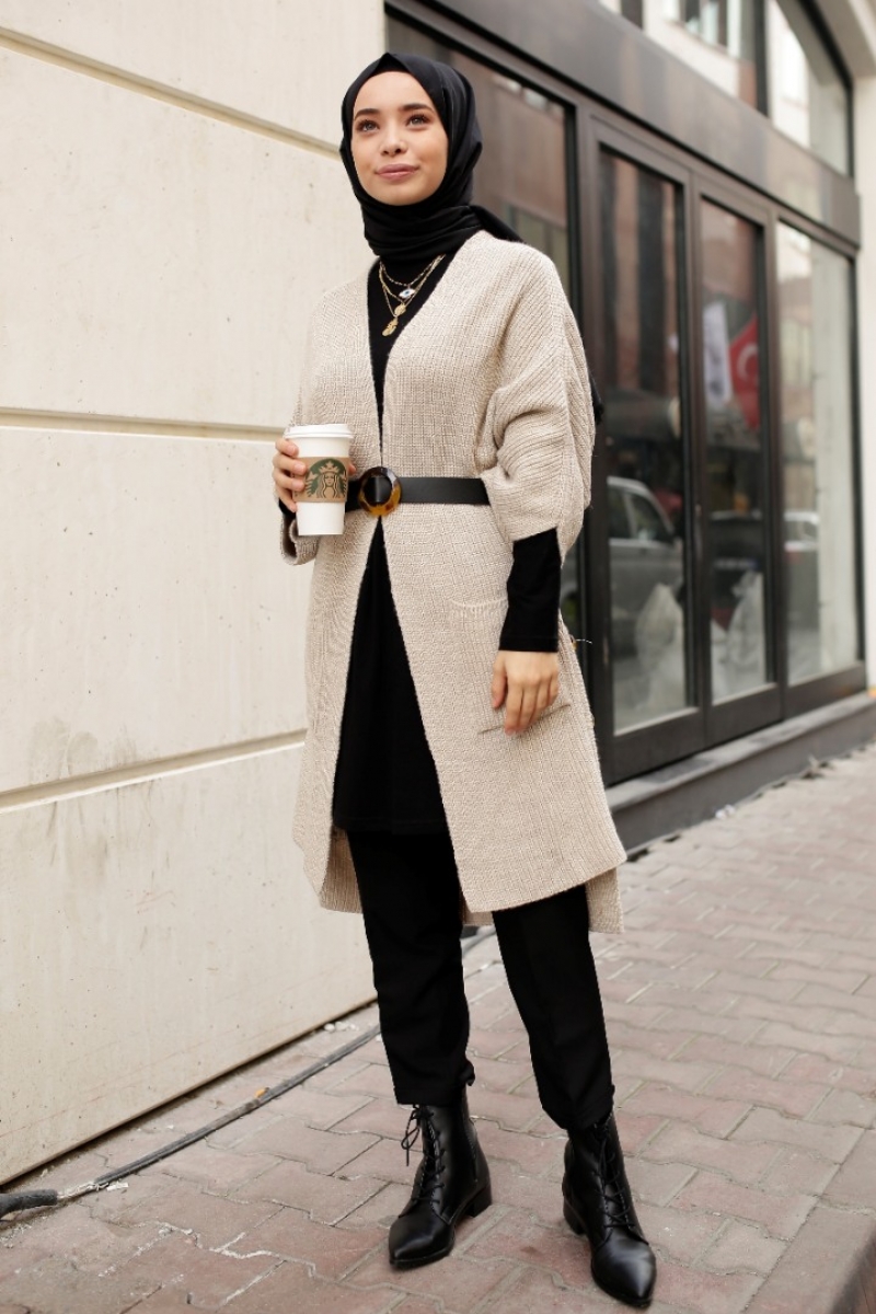 Pita Bej Triko Yelek