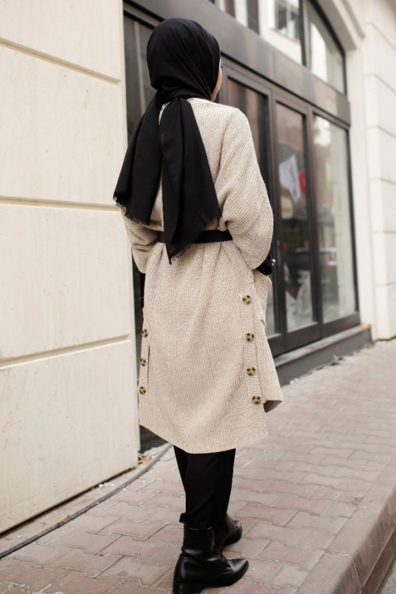 Pita Bej Triko Yelek