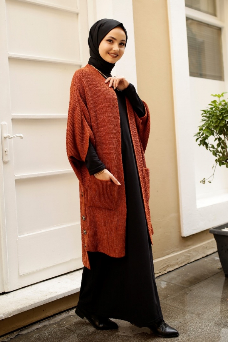 Pita Kiremit Triko Yelek