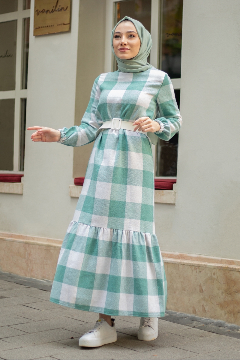 Poseidon Mint Yeşili Elbise