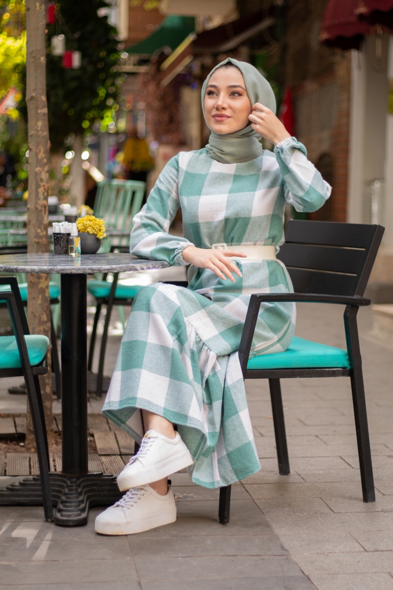 Poseidon Mint Yeşili Elbise