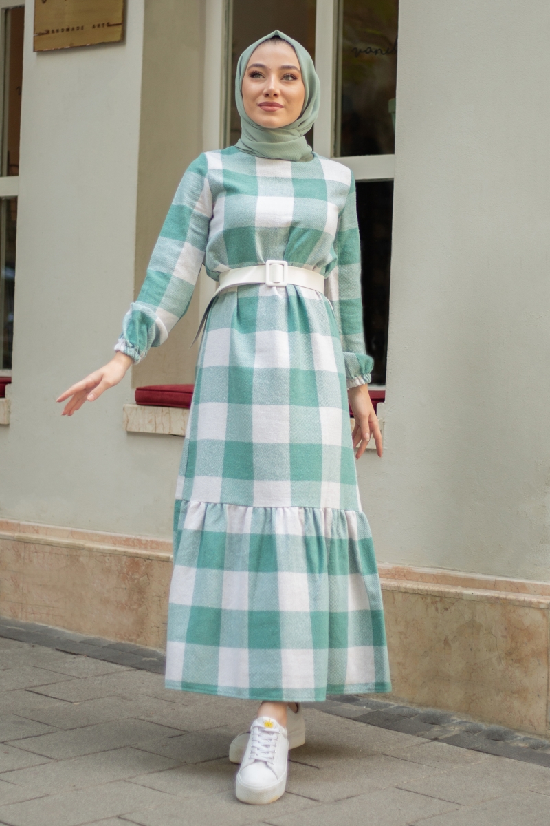 Poseidon Mint Yeşili Elbise