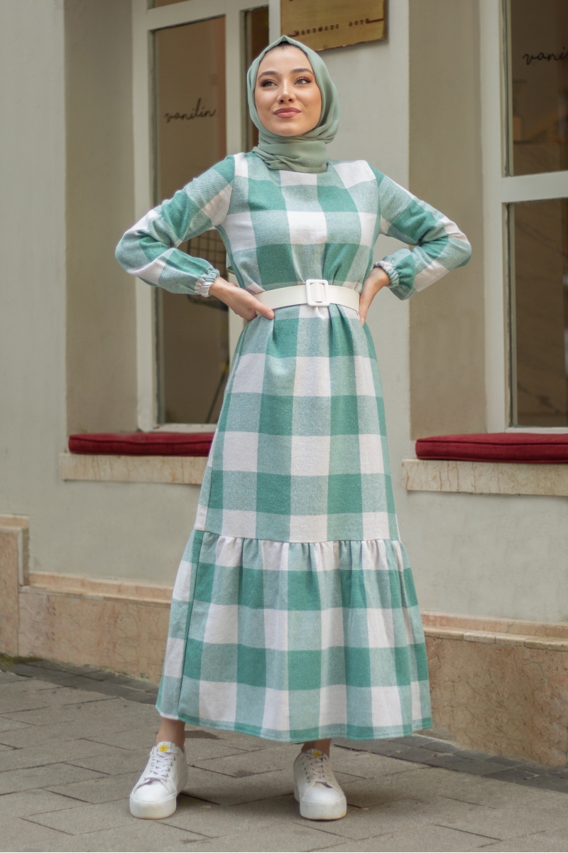 Poseidon Mint Yeşili Elbise