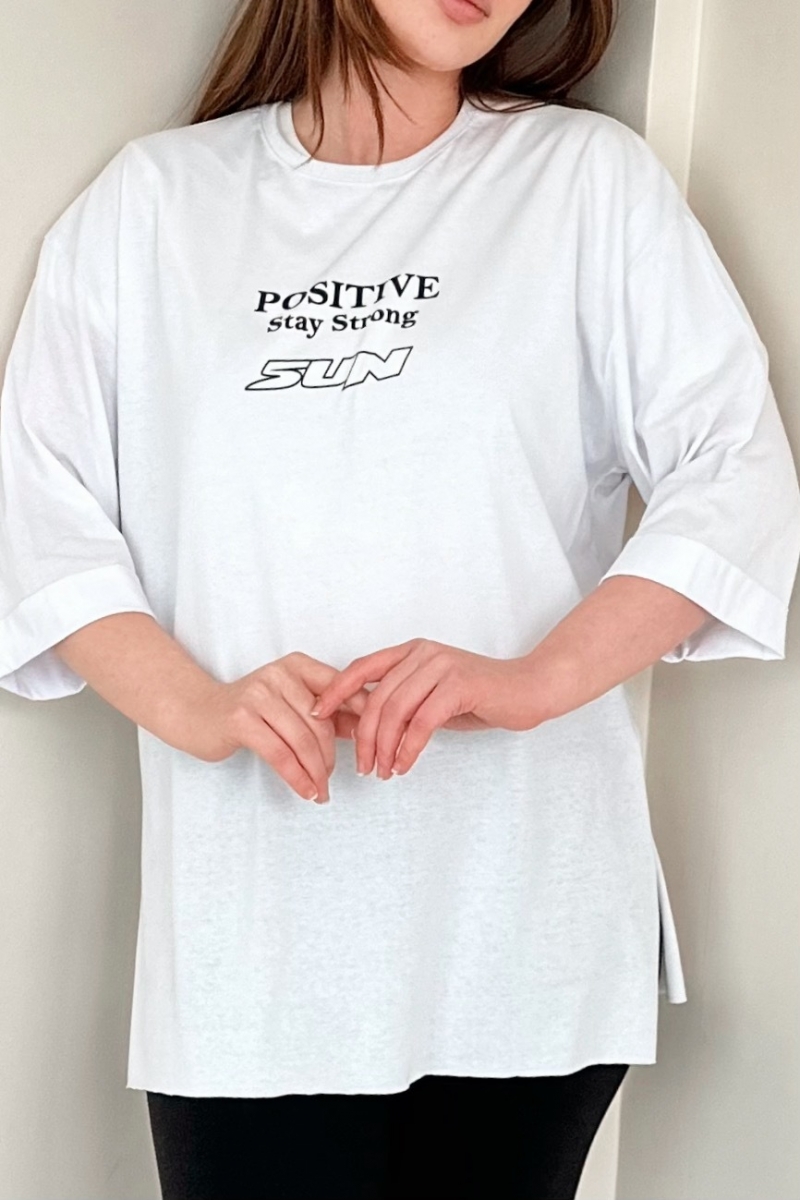 Postive Beyaz T-Shirt