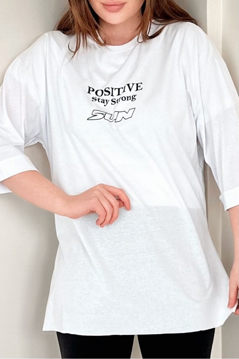 Postive Beyaz T-Shirt