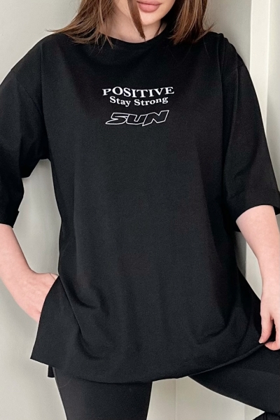 Postive Siyah T-Shirt