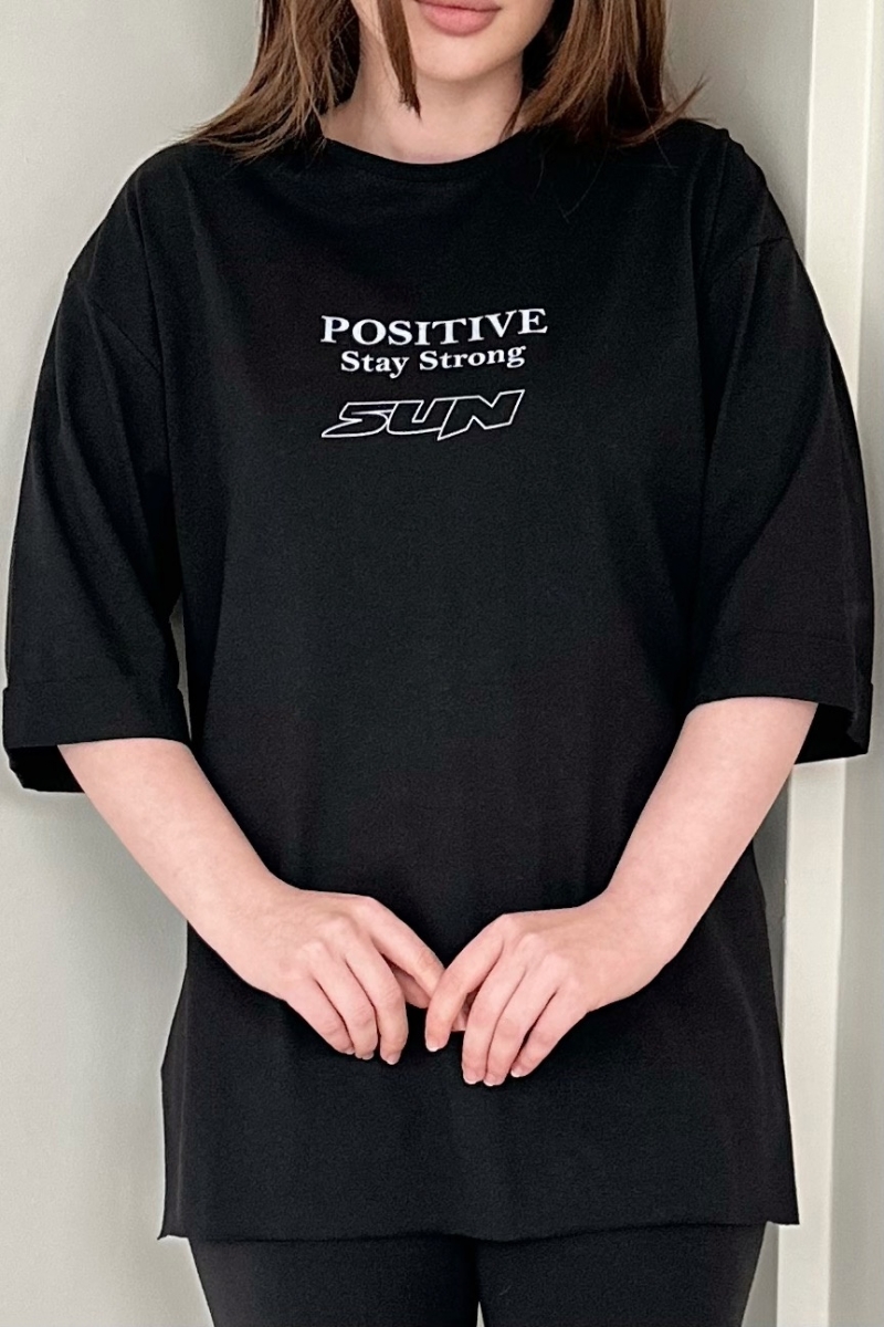 Postive Siyah T-Shirt