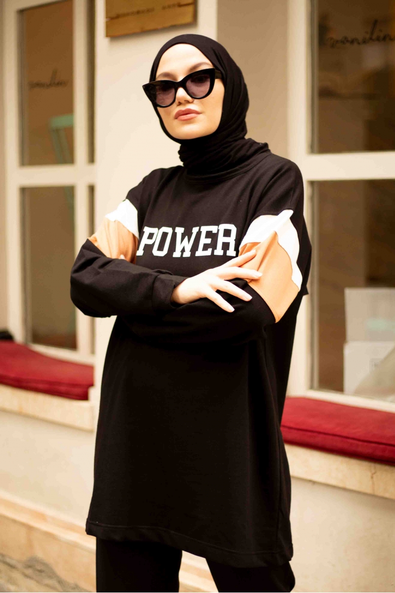 Power Siyah Sweat
