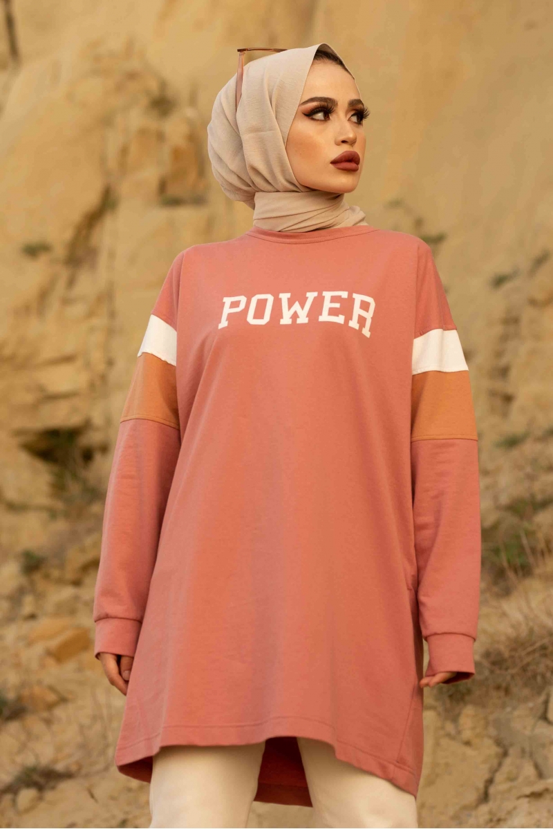 Power Mercan Rengi Sweat