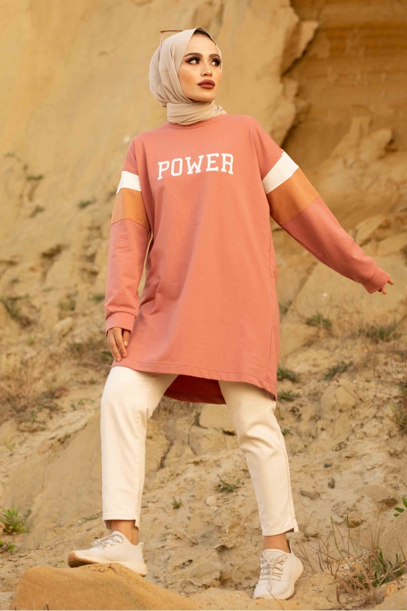 Power Mercan Rengi Sweat