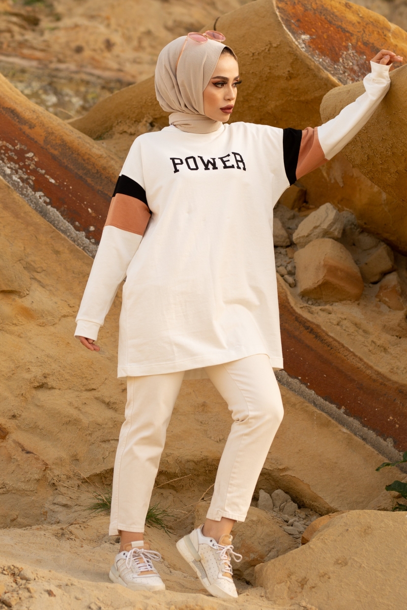 Power Ekru Sweat