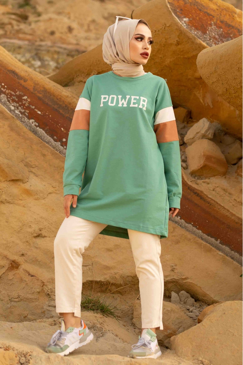 Power Mint Yeşili Sweat