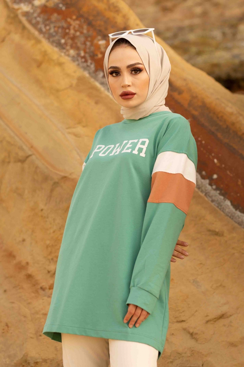 Power Mint Yeşili Sweat