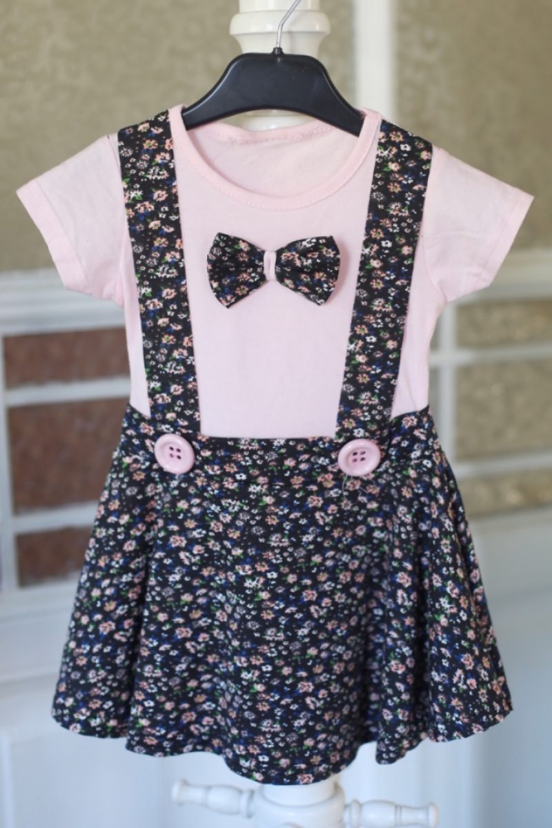 Premses Lacivert Çocuk Elbise