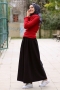 Prenses Siyah Etek Kazak Kombin