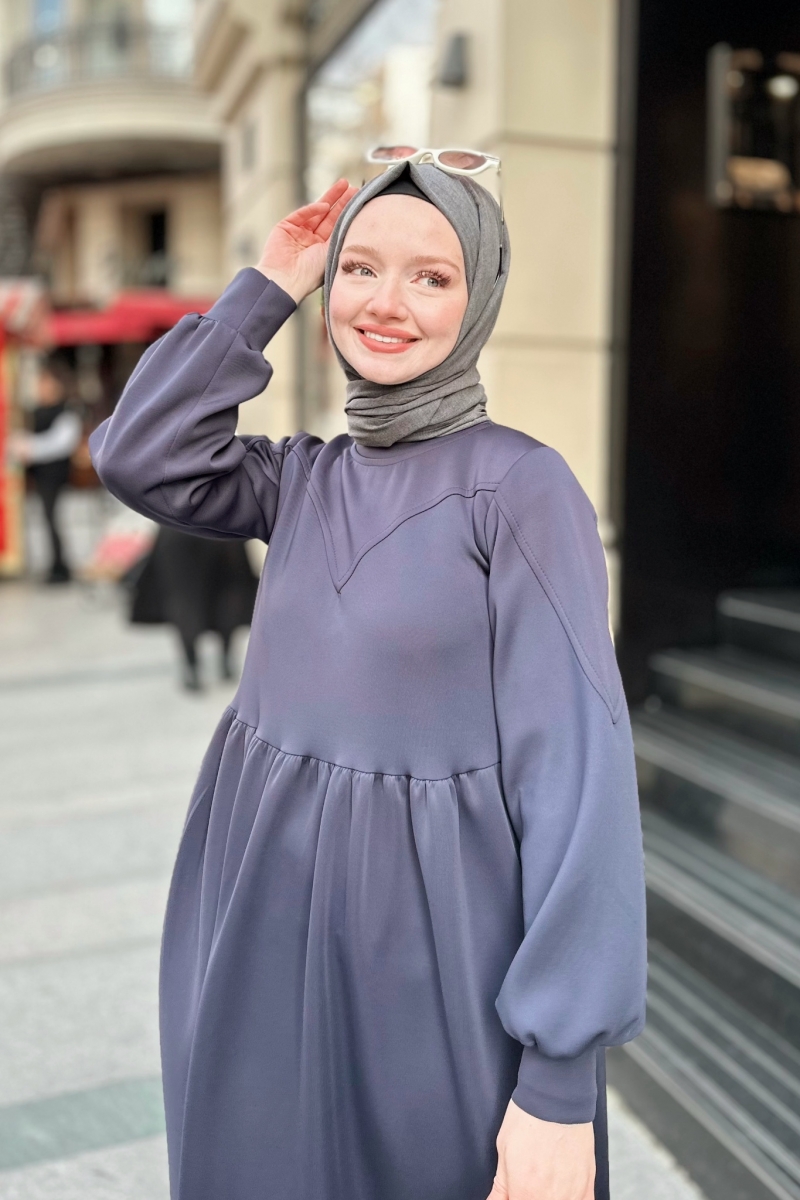 Ranas Saks Mavisi Elbise