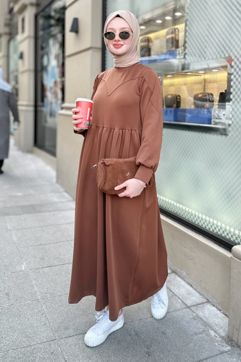 Ranas Acı Kahve Elbise