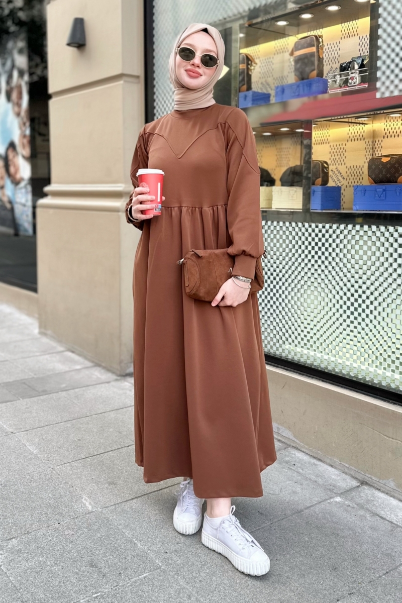 Ranas Acı Kahve Elbise