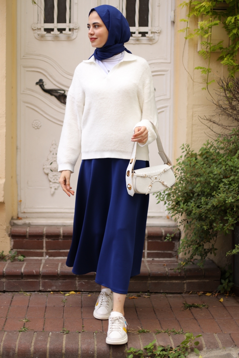 Rasila Lacivert Etek